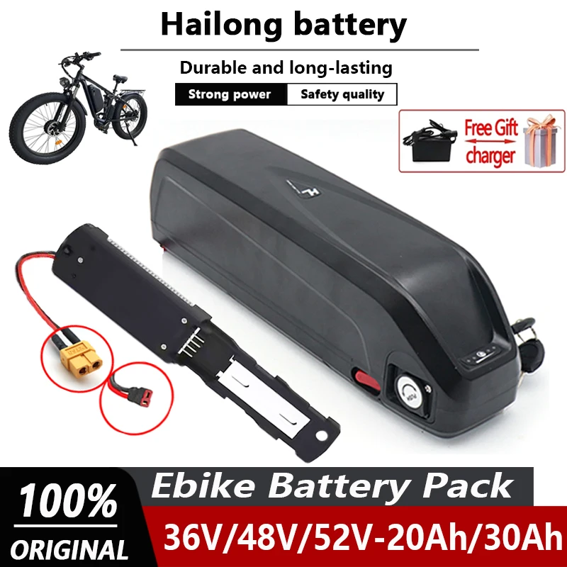 Original Hailong 36V 48V 52V electric bicycle battery maximum 40A BMS 350W 500W 750W 1000W 1500W BBS02 BBS03 BBSHD
Original Hailong 36V 48V 52V electric bicycle battery maximum 40A BMS 350W 500W 750W 1000W 1500W BBS02 BBS03 BBSHD