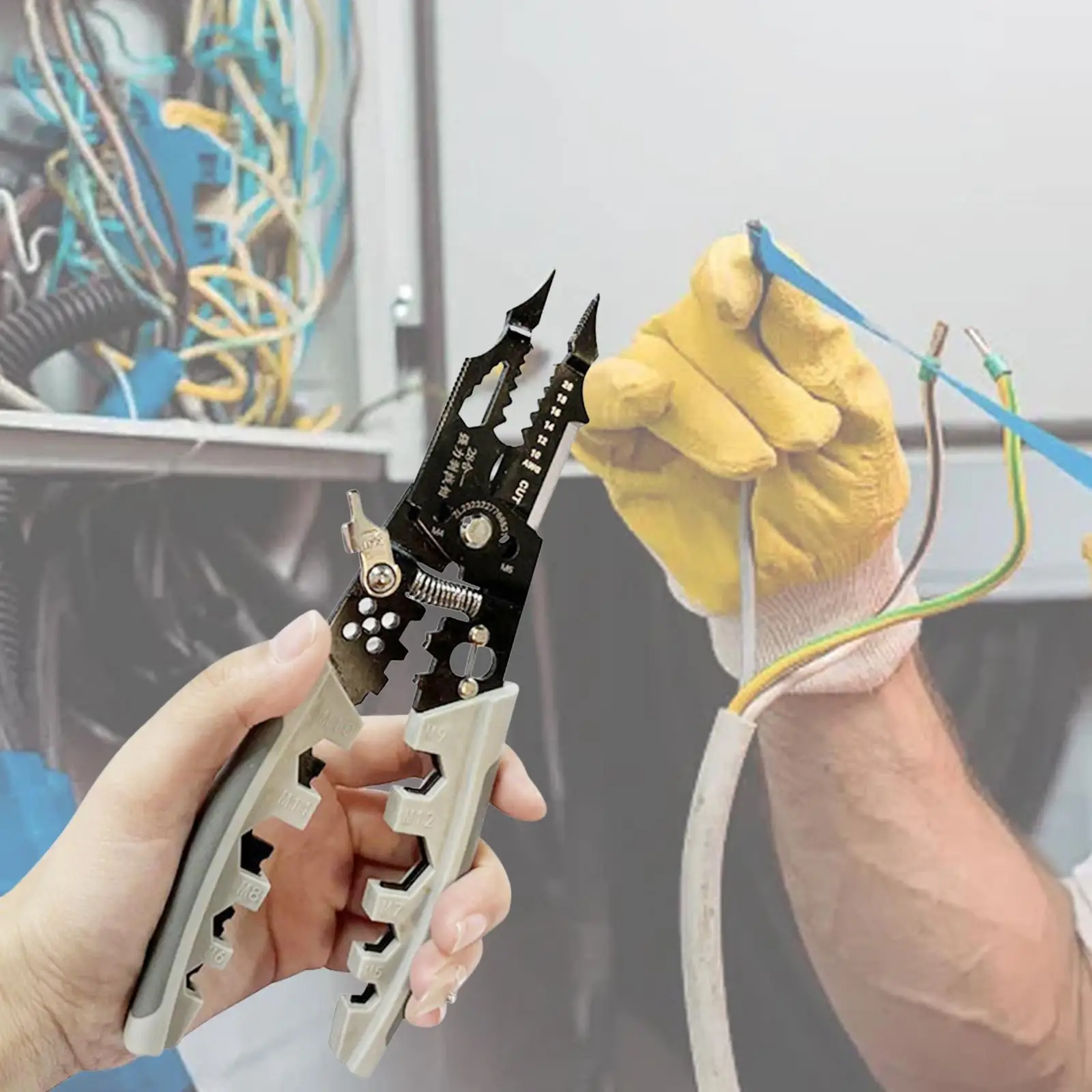 Multifunctional Electrician Wire Stripper Crimping Plier Cable Cutter Tool for Repairing and Connecting Electric Wires
Multifunctional Electrician Wire Stripper Crimping Plier Cable Cutter Tool for Repairing and Connecting Electric Wires