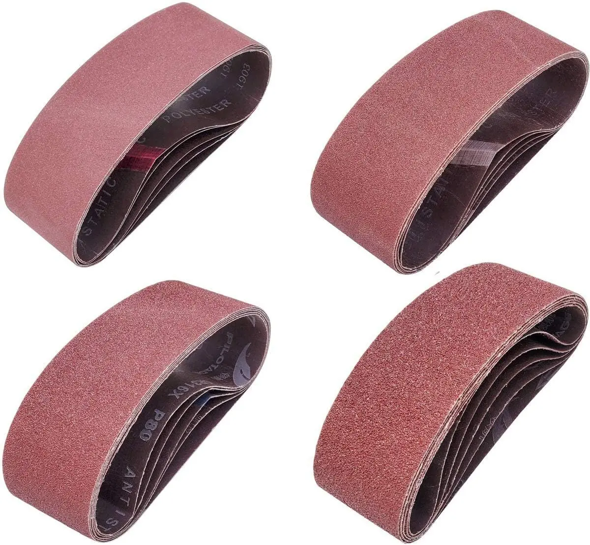 20 PCS 3x18 inch Sanding Belts Assorted Grit 40 80 120 240 for Belt Sander Wood Metal
20 PCS 3x18 inch Sanding Belts Assorted Grit 40 80 120 240 for Belt Sander Wood Metal