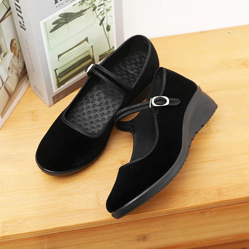 Flat Shoes for Women Black Buckle Strap Shallow Mouth Casual Ballet Dance Shoes Spring and Summer Canvas Loafers 2025 New Style
Flat Shoes for Women Black Buckle Strap Shallow Mouth Casual Ballet Dance Shoes Spring and Summer Canvas Loafers 2025 New Style