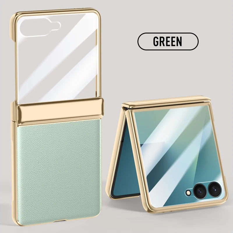 Luxury Electroplate Spring Hinged PU Leather Screen Protect Film Phone Case For Samsung Galaxy Z Flip7 flip 7 Shockproof Cover
Luxury Electroplate Spring Hinged PU Leather Screen Protect Film Phone Case For Samsung Galaxy Z Flip7 flip 7 Shockproof Cover
