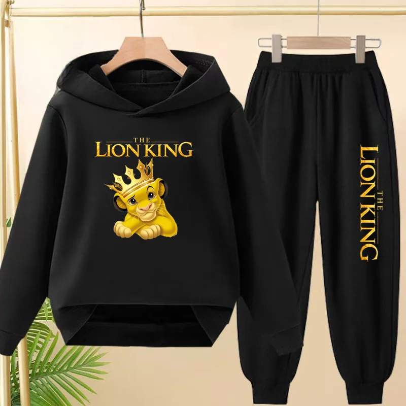 Children's Crown New Lion King Simba Long Sleeves Hoodie Boys Coat Sweatshirt Girls3-12Yrs Toddler Top+Pants 2P Casual Sport Set
Children's Crown New Lion King Simba Long Sleeves Hoodie Boys Coat Sweatshirt Girls3-12Yrs Toddler Top+Pants 2P Casual Sport Set