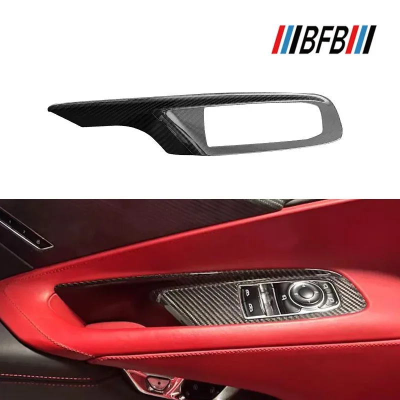For Chevrolet Corvette C8 Real Dry carbon fiber left and right door window lift switch panel cover interior 2020-2025 Accessorie
For Chevrolet Corvette C8 Real Dry carbon fiber left and right door window lift switch panel cover interior 2020-2025 Accessorie