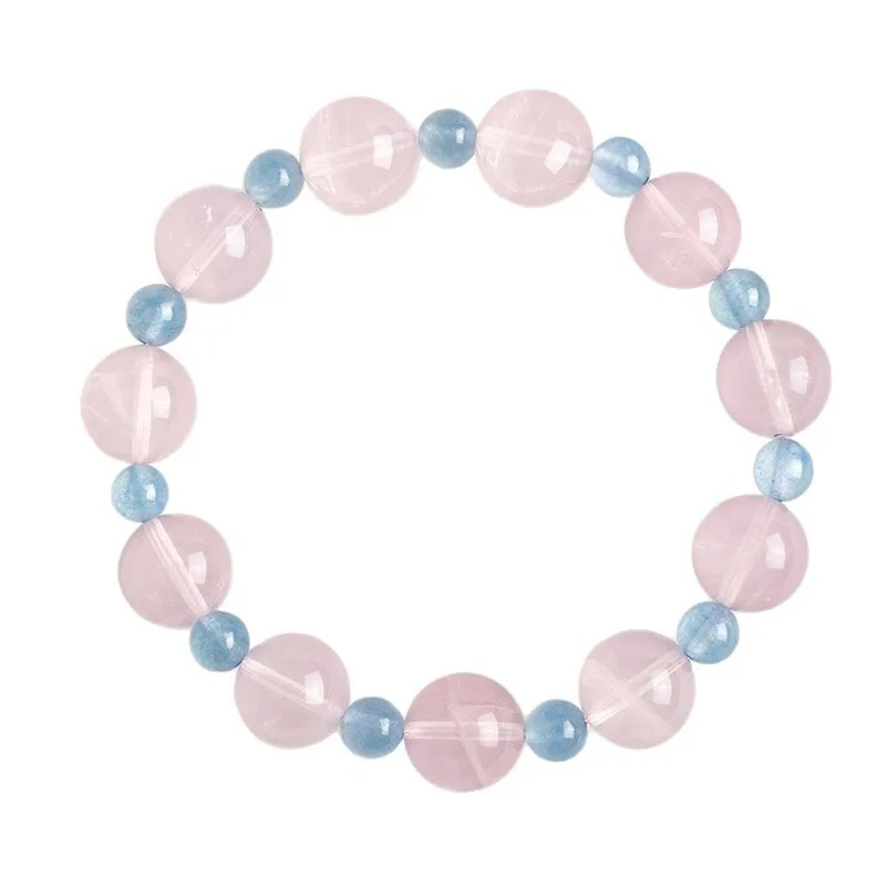 Natural Ice Clear Pink Crystal Bracelet for Women with Blue Light Icy Feldspar Kyanite Elegant Style Gifts
Natural Ice Clear Pink Crystal Bracelet for Women with Blue Light Icy Feldspar Kyanite Elegant Style Gifts