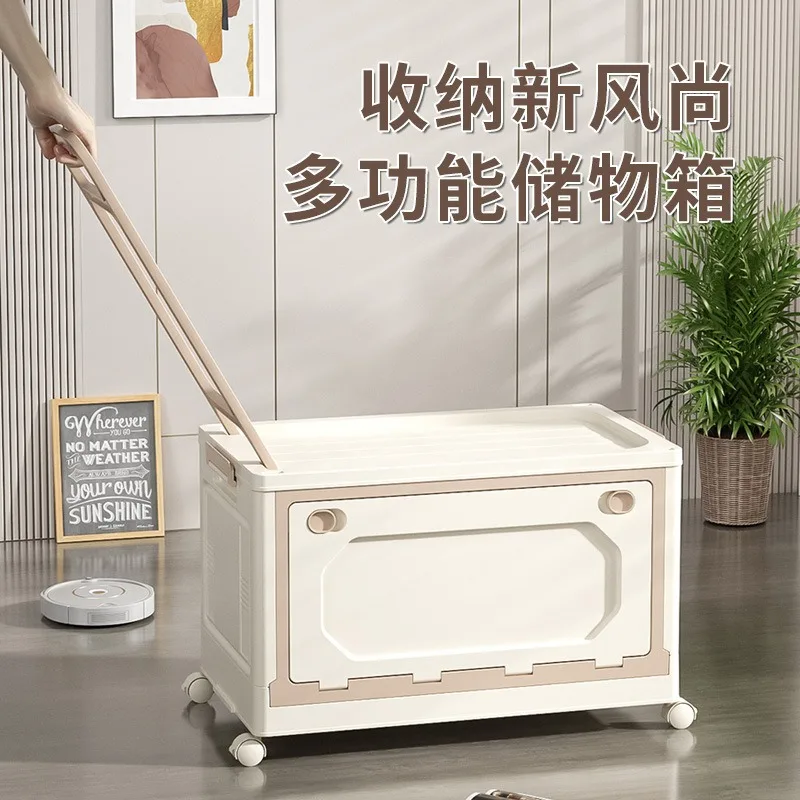 Book box storage box with rollers, student dormitory classroom book organizer storage box, pull-rod foldable storage box
Book box storage box with rollers, student dormitory classroom book organizer storage box, pull-rod foldable storage box