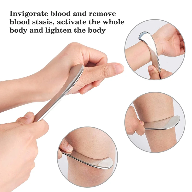 Stainless Steel Gua Sha Tool Muscle Fascia Scraper Skin Scraping Massage Tool For Shoulder Back Arm Leg Care head massager massager skin roller massage roller
Stainless Steel Gua Sha Tool Muscle Fascia Scraper Skin Scraping Massage Tool For Shoulder Back Arm Leg Care head massager massager skin roller massage roller