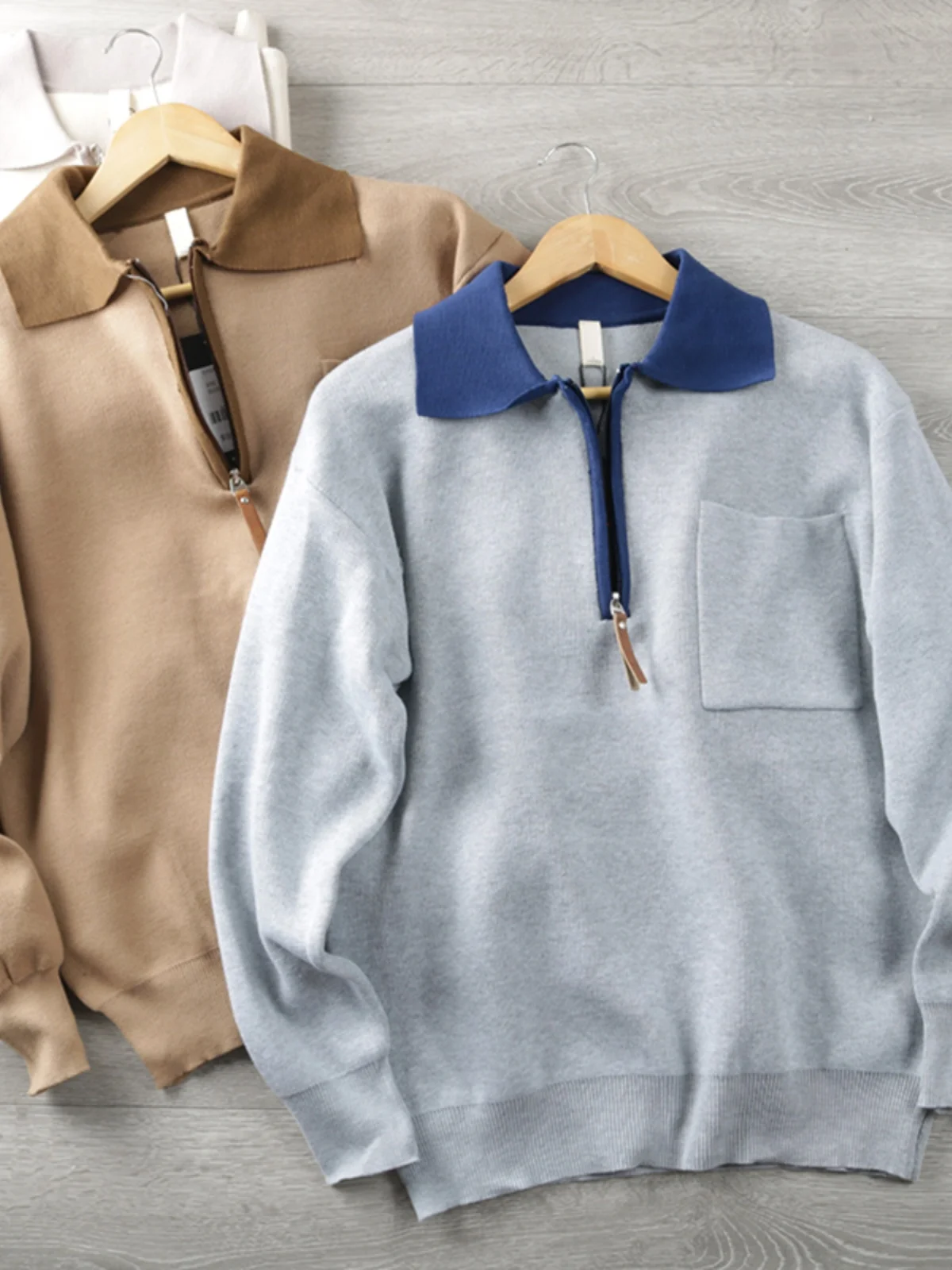 Strong Recommendation Elegant Color Knitted Sweater Collared Pullover Men's Autumn New Half Zipper Fashion Urban Style Long S...
Strong Recommendation Elegant Color Knitted Sweater Collared Pullover Men's Autumn New Half Zipper Fashion Urban Style Long S...