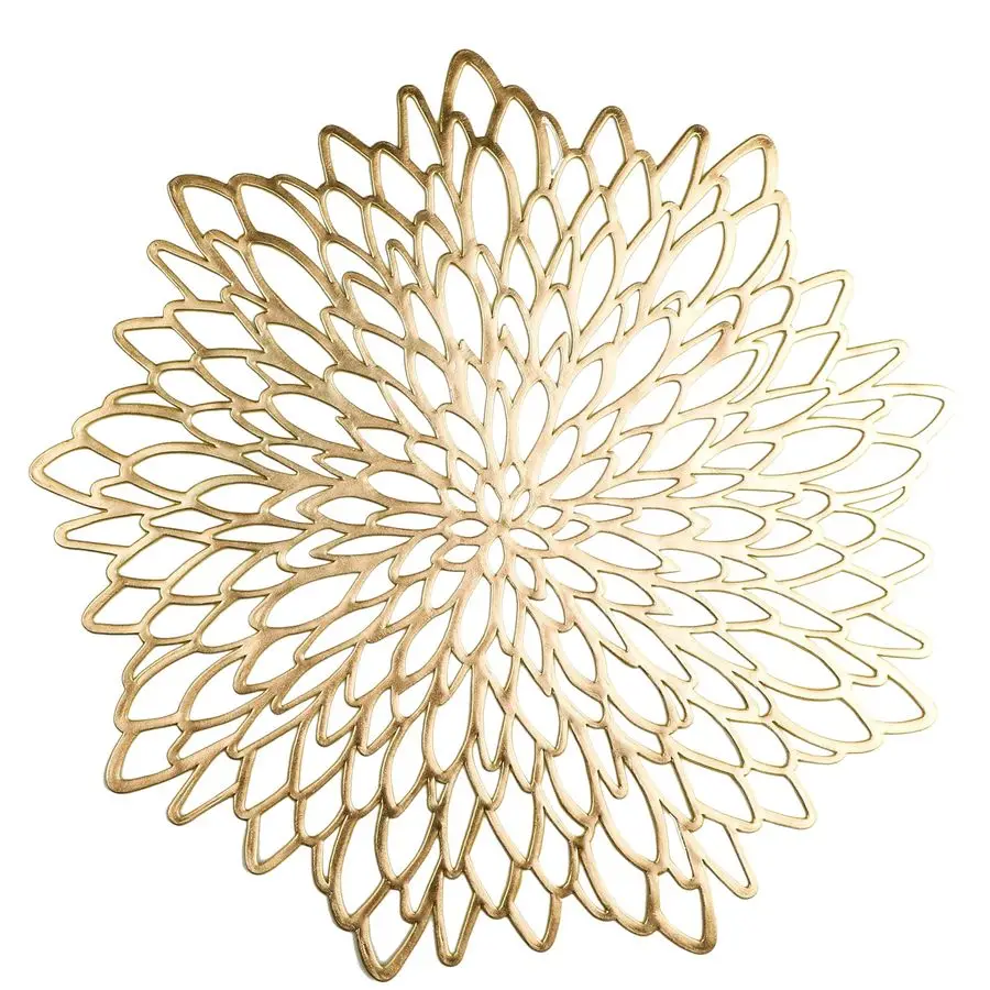 Pack of 18 Gold Metallic Round Placemats Bulk Pressed Vinyl Leaf Dinning Kitchen Table Mats Decorations Setting for Christmas We
Pack of 18 Gold Metallic Round Placemats Bulk Pressed Vinyl Leaf Dinning Kitchen Table Mats Decorations Setting for Christmas We