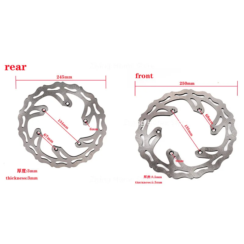 Подходит для дисковых тормозных дисков Yamha YZF/YZ125 250 450WR/WRF250 426 450, зубчатых дисковых тормозных дисков
Подходит для дисковых тормозных дисков Yamha YZF/YZ125 250 450WR/WRF250 426 450, зубчатых дисковых тормозных дисков