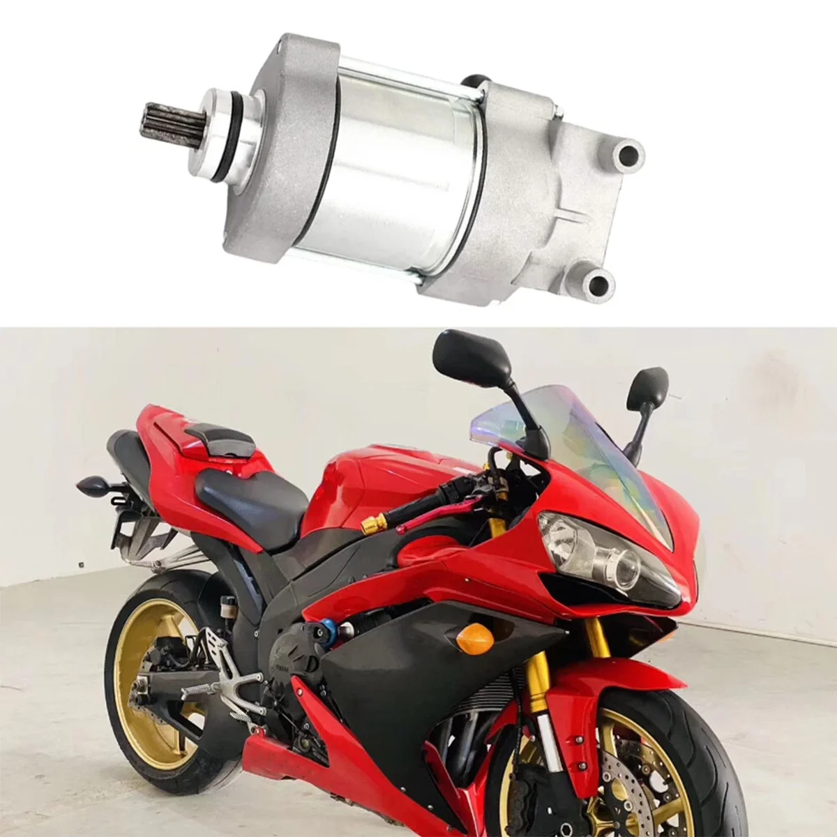 Motorcycle Starter Motor Fir For Yamaha YZF-R1 R1 2004 -2008 Engine Part NO E5VY-81890-00 5VY-81890-01 4C8-81890-00 4C8-81890-00
Motorcycle Starter Motor Fir For Yamaha YZF-R1 R1 2004 -2008 Engine Part NO E5VY-81890-00 5VY-81890-01 4C8-81890-00 4C8-81890-00