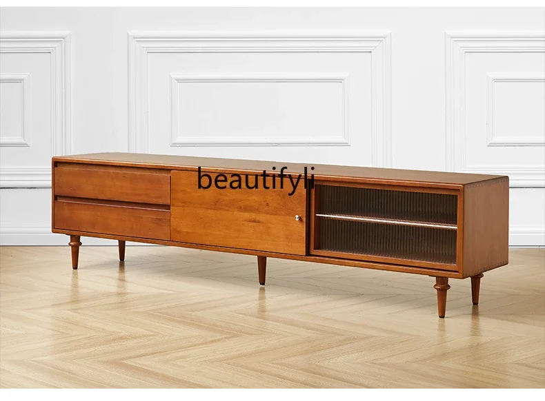 Nordic Solid Wood TV Cabinet Simple Living Room Home Retro Style Log TV Stand Locker
Nordic Solid Wood TV Cabinet Simple Living Room Home Retro Style Log TV Stand Locker