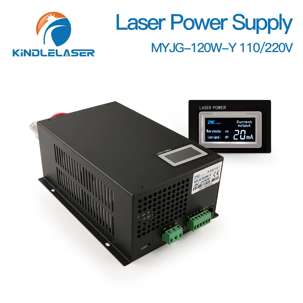KINDLELASER 120W Laser Power Supply Source MYJG-120W 110/220V With Display Screen for Co2 Laser Tube Cutting Machine Source
KINDLELASER 120W Laser Power Supply Source MYJG-120W 110/220V With Display Screen for Co2 Laser Tube Cutting Machine Source