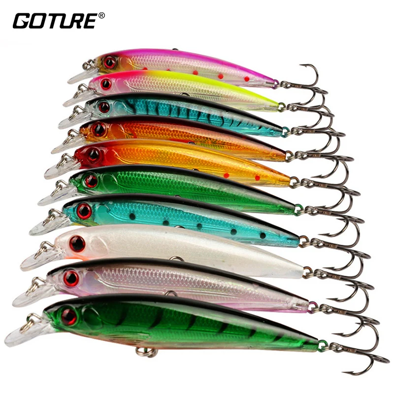 Goture 10pcs Minnow Floating Wobbler 11cm 13.5g Artificial Hard Bait Quality Professional Crankbait Swimbait Fishing Lure Tackle
Goture 10pcs Minnow Floating Wobbler 11cm 13.5g Artificial Hard Bait Quality Professional Crankbait Swimbait Fishing Lure Tackle