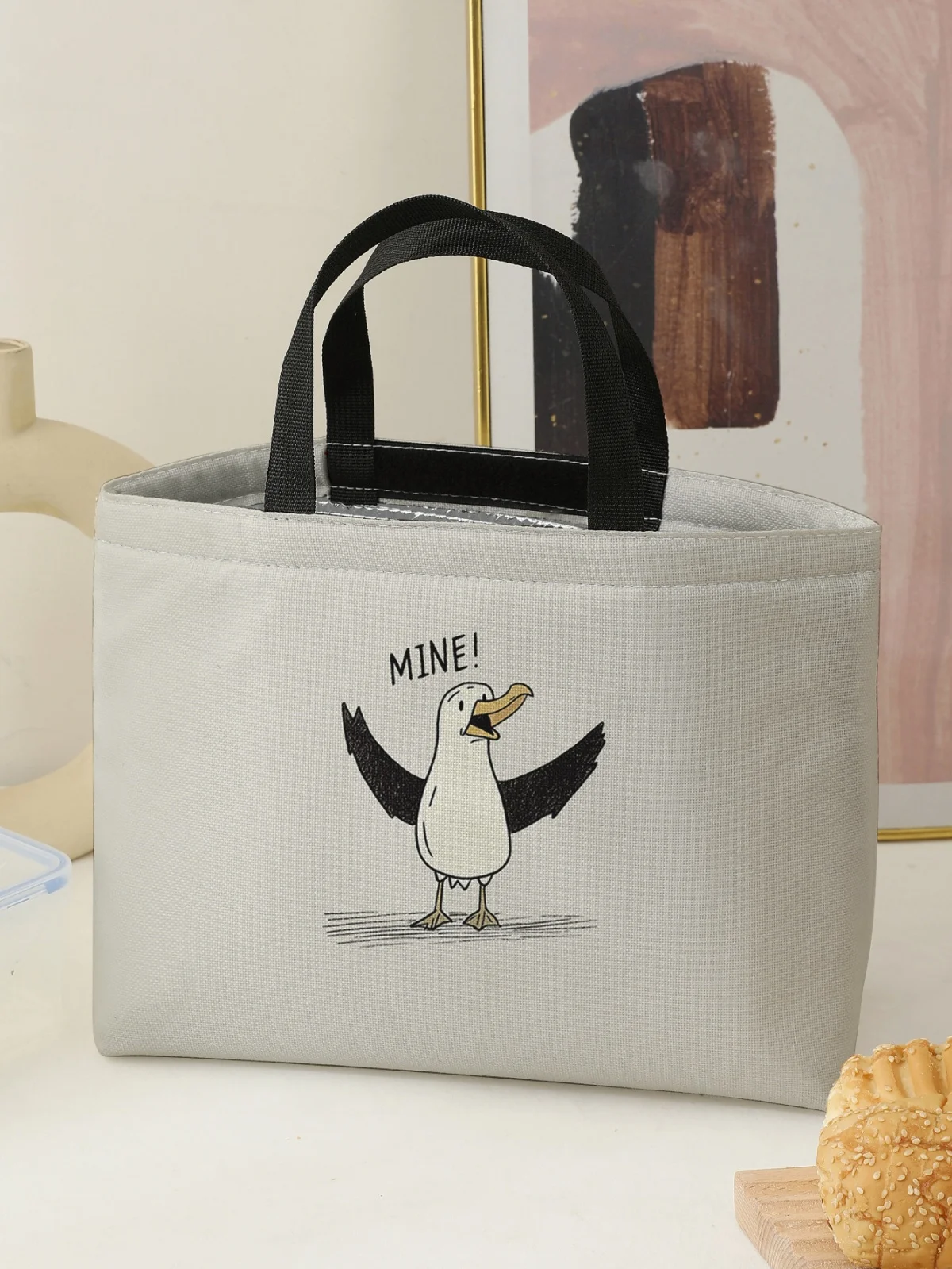 Large-capacity insulated lunch bag with aluminum foil lining, student lunch box with ice pack, reusable
Large-capacity insulated lunch bag with aluminum foil lining, student lunch box with ice pack, reusable
