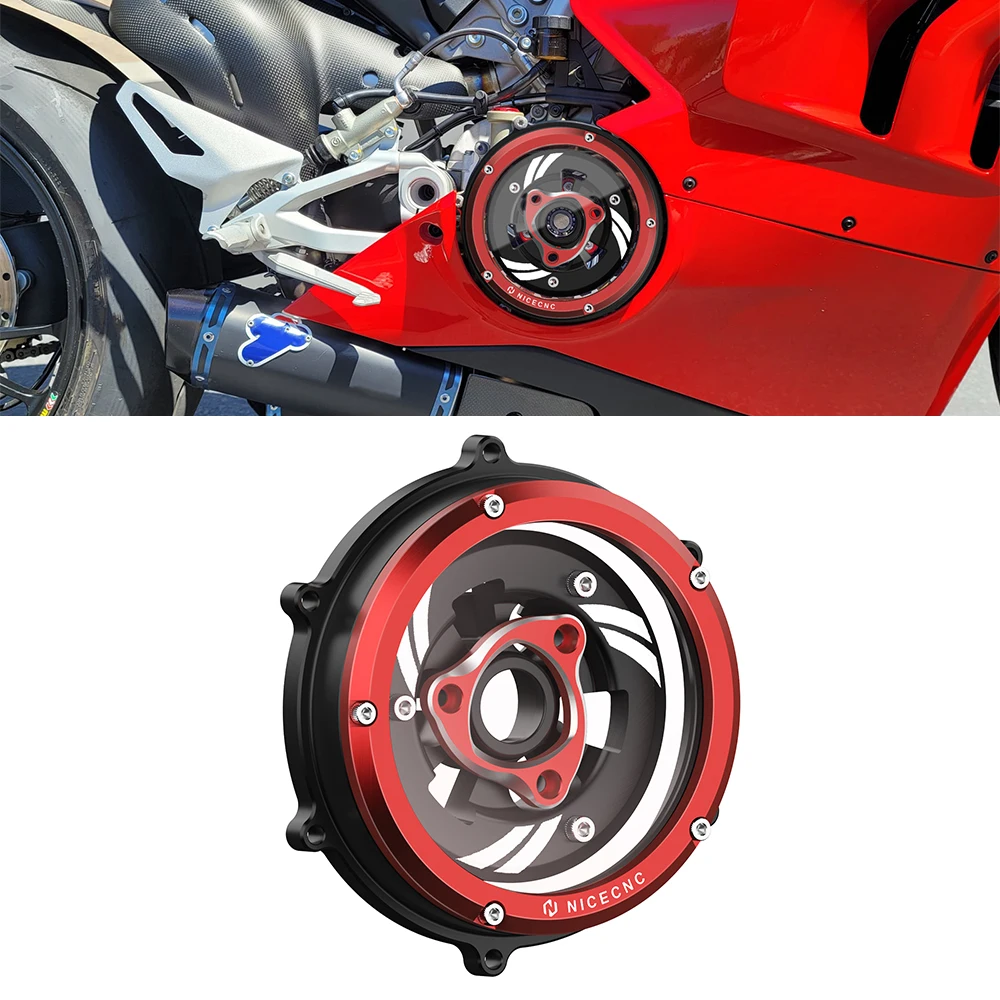 For Ducati Panigale V4S V4 2018-2024 2023 2022 Motorcycle Transparent Engine Clutch Cover Spring Retainer Pressure Plate Kit
For Ducati Panigale V4S V4 2018-2024 2023 2022 Motorcycle Transparent Engine Clutch Cover Spring Retainer Pressure Plate Kit
