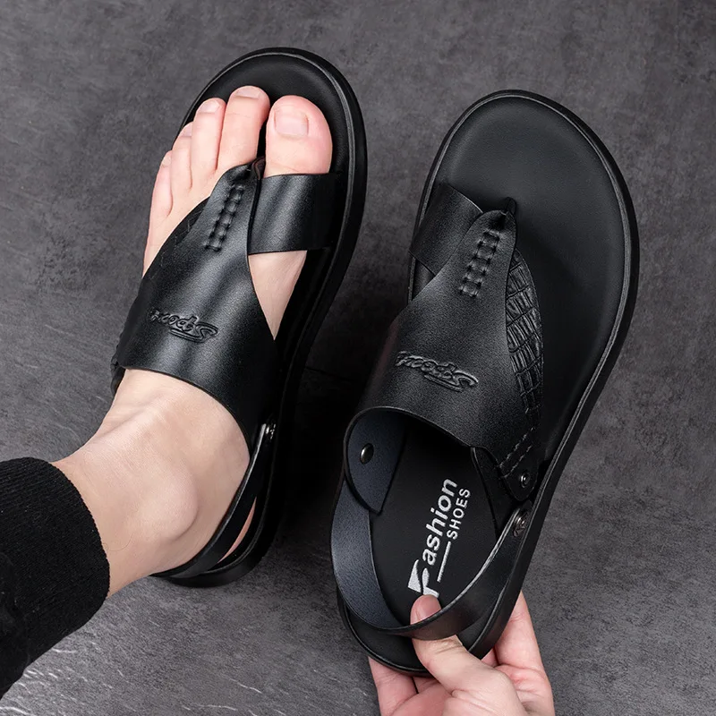 Summer Men Sandals Breathable Genuine Leather Casual Shoes Handmade Outdoor Soft Mens Slippers Men Beach Sandals designer
Summer Men Sandals Breathable Genuine Leather Casual Shoes Handmade Outdoor Soft Mens Slippers Men Beach Sandals designer