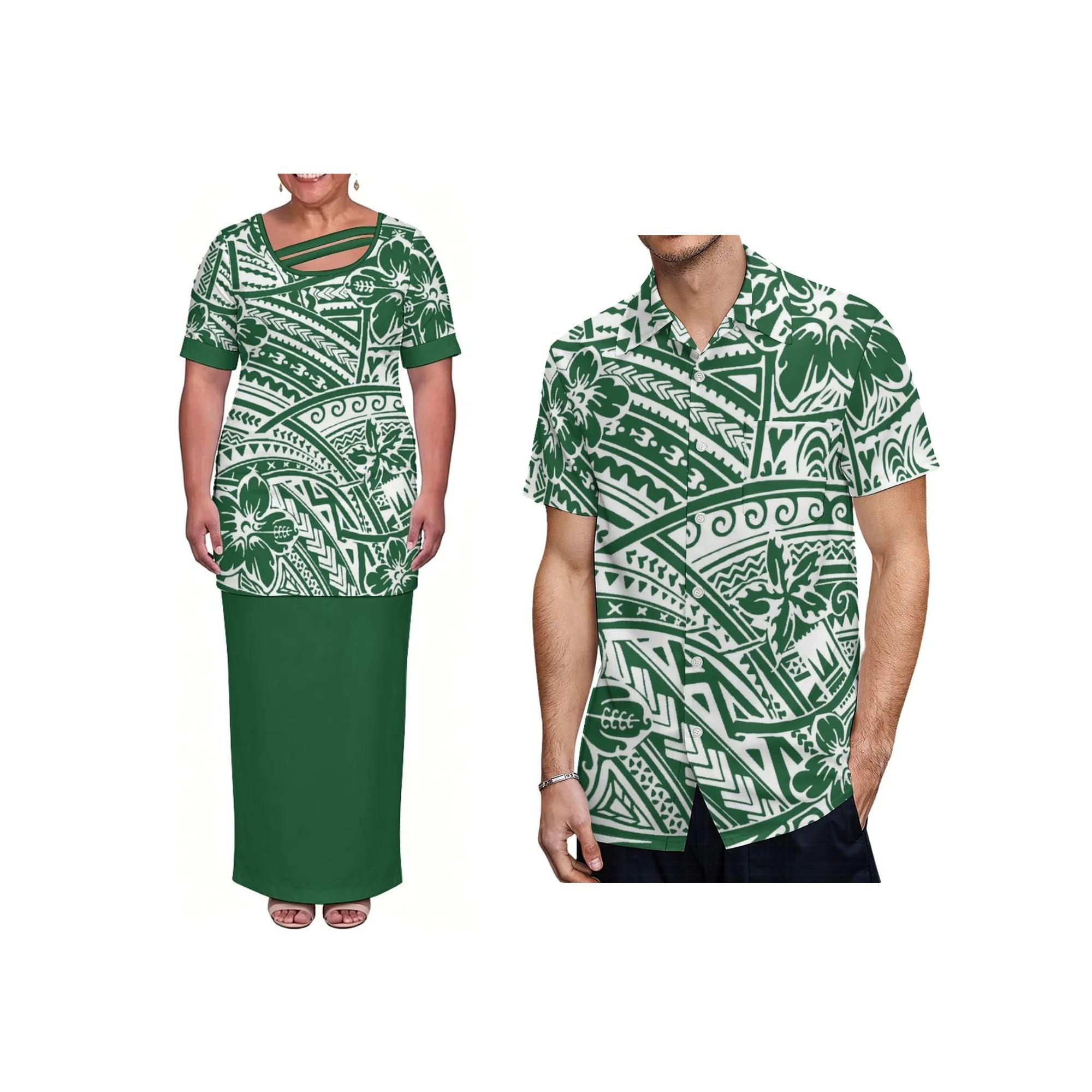 Hot Women Custom Polynesian Tribal Print Plus Size Puletasi Dress Two Pieces Sets Maxi Dress Wholesale Available
Hot Women Custom Polynesian Tribal Print Plus Size Puletasi Dress Two Pieces Sets Maxi Dress Wholesale Available