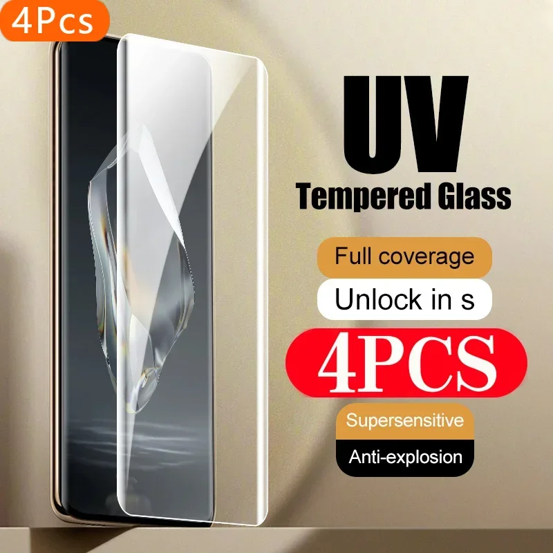 4Pcs Full Cover Film for Oneplus 12 11 10 9 8 7T Pro Phone Screen Protector Ace 3 2 Pro UV Tempered Glass Protective Film
4Pcs Full Cover Film for Oneplus 12 11 10 9 8 7T Pro Phone Screen Protector Ace 3 2 Pro UV Tempered Glass Protective Film
