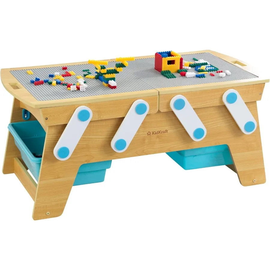 KidKraft Building Bricks Play N Store Wooden Table 's Toy Storage with Bins 200+ Building Blocks Included Natural Gift for Ages
KidKraft Building Bricks Play N Store Wooden Table 's Toy Storage with Bins 200+ Building Blocks Included Natural Gift for Ages