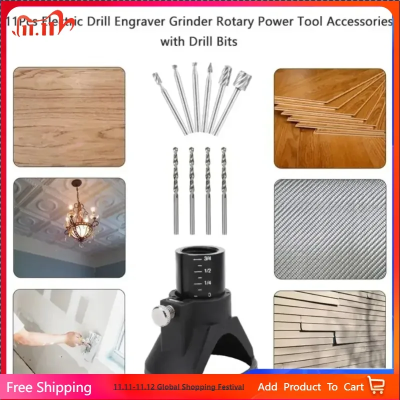 Rotary Router Milling Cutter Guide Attachment Twist Drill Bit Wood Carving Tool Kit Dedicated Locator Woodwork Tool for Dremel
Rotary Router Milling Cutter Guide Attachment Twist Drill Bit Wood Carving Tool Kit Dedicated Locator Woodwork Tool for Dremel