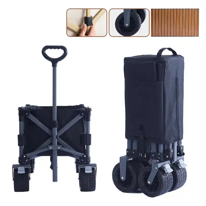 Outdoor Garden Multifunctional Folding Camping Cart Double-deck Portable Beach Trolley Cart Camping Folding Wagon
Outdoor Garden Multifunctional Folding Camping Cart Double-deck Portable Beach Trolley Cart Camping Folding Wagon