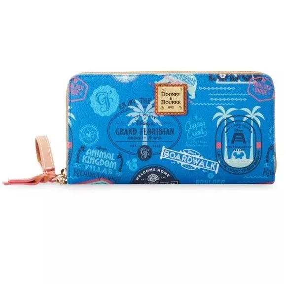 Dooney & Bourke Pebble Grain Slim Zip Around Folded Wallet Wristlet Blue Color
Dooney & Bourke Pebble Grain Slim Zip Around Folded Wallet Wristlet Blue Color
