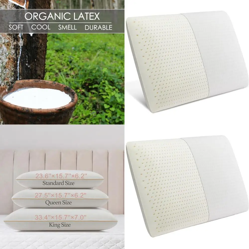 Medium Soft Queen Size Talalay Latex Pillow with Removable Cotton Cover for Supportive Sleep
Medium Soft Queen Size Talalay Latex Pillow with Removable Cotton Cover for Supportive Sleep