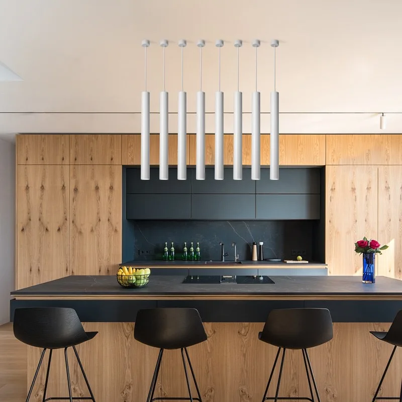 No Dimmable LED Pendant Light Long Tube Lamp Cylinder Pipe Hanging Lamps Kitchen Island Dining Room Cord Wire Hanger Lightings
No Dimmable LED Pendant Light Long Tube Lamp Cylinder Pipe Hanging Lamps Kitchen Island Dining Room Cord Wire Hanger Lightings