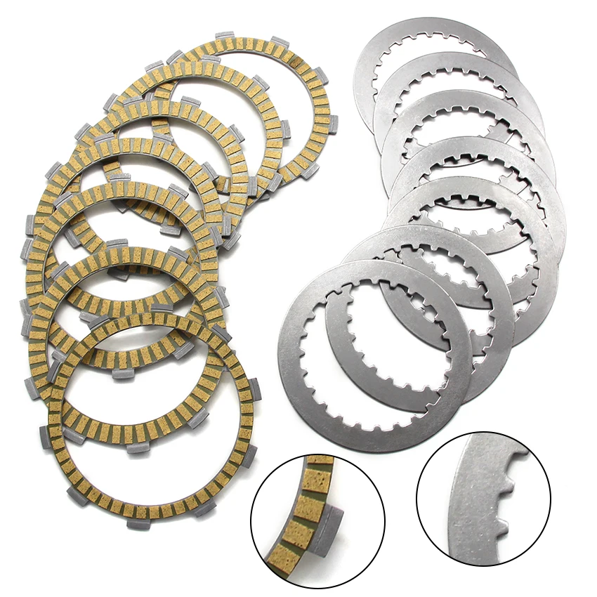 Motorcycle Friction Clutch Plates For Honda FT500C 1982-1983 OEM:22201-ML4-610 22202-ML4-611 23311-200-000 Motocross Accessories
Motorcycle Friction Clutch Plates For Honda FT500C 1982-1983 OEM:22201-ML4-610 22202-ML4-611 23311-200-000 Motocross Accessories