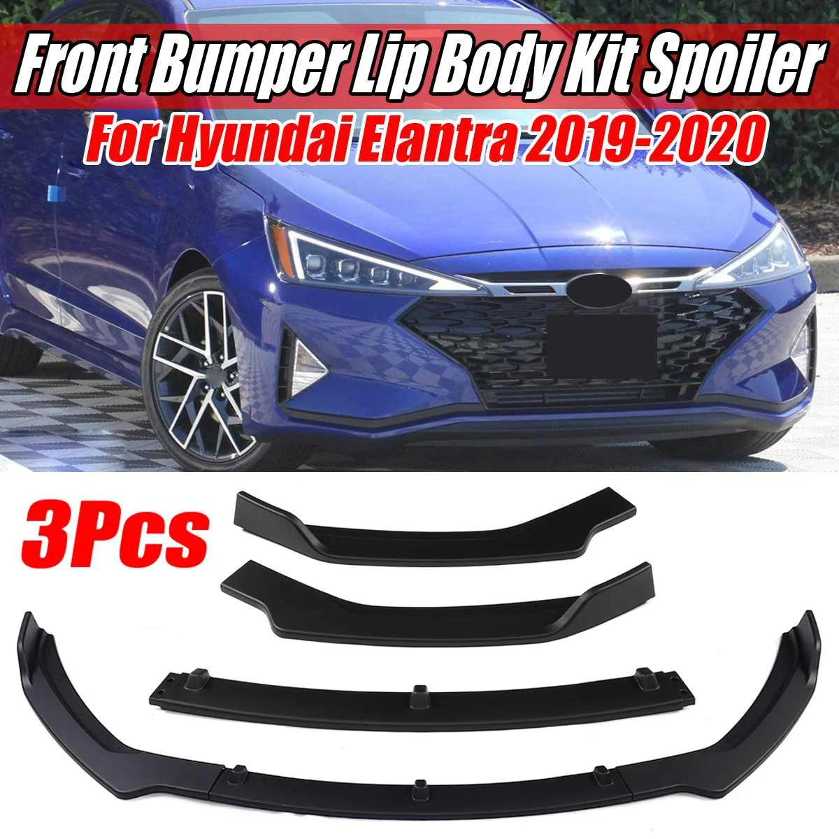 New 3Color Car Front Bumper Lip Splitter Fins Body Diffuser Bumper Deflector Lips Guard Protection For Hyundai Elantra 2019 2020
New 3Color Car Front Bumper Lip Splitter Fins Body Diffuser Bumper Deflector Lips Guard Protection For Hyundai Elantra 2019 2020