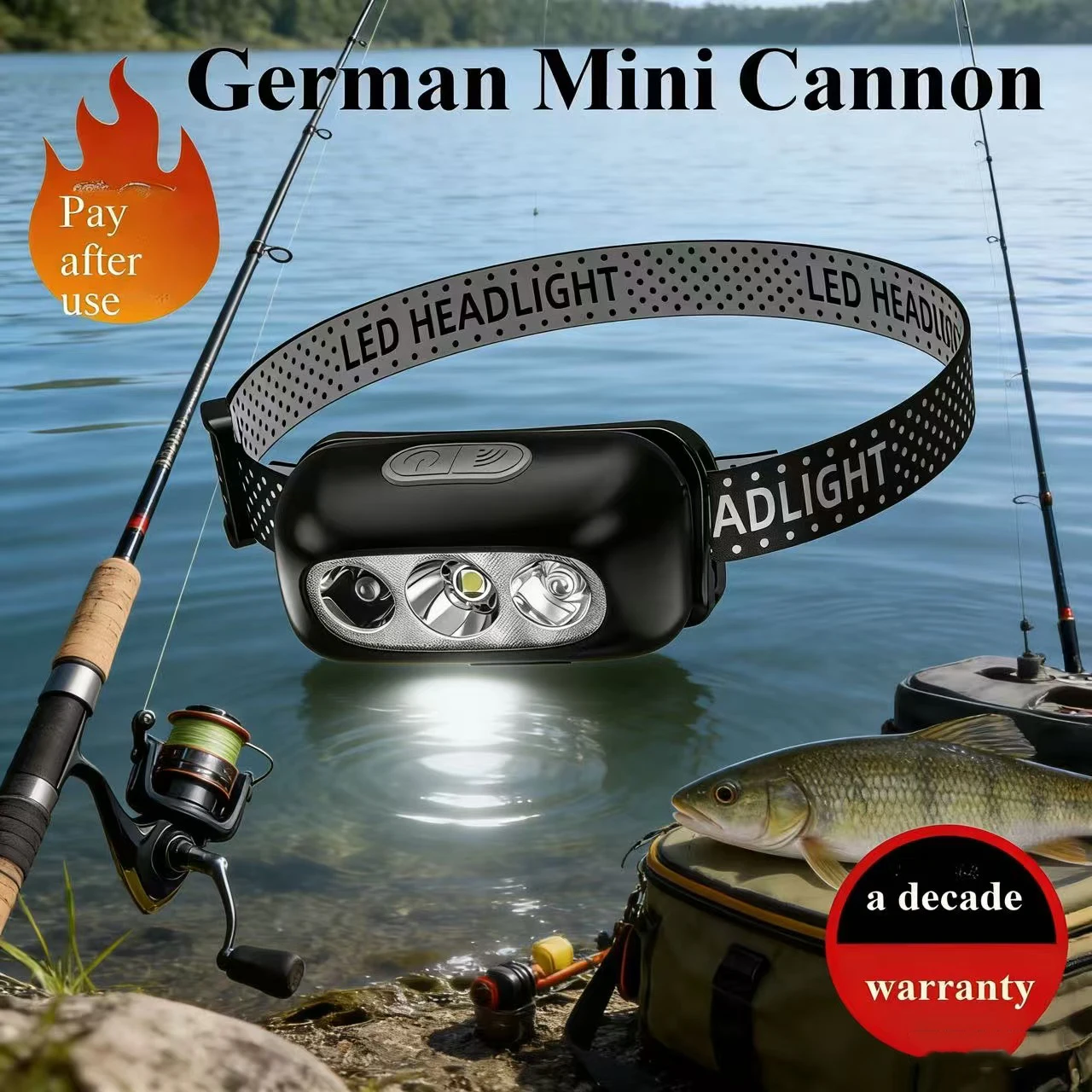 Strong light sensing headlamp, rechargeable night fishing headlamp, ultra-light waterproof head-mounted flashlight, specially de
Strong light sensing headlamp, rechargeable night fishing headlamp, ultra-light waterproof head-mounted flashlight, specially de