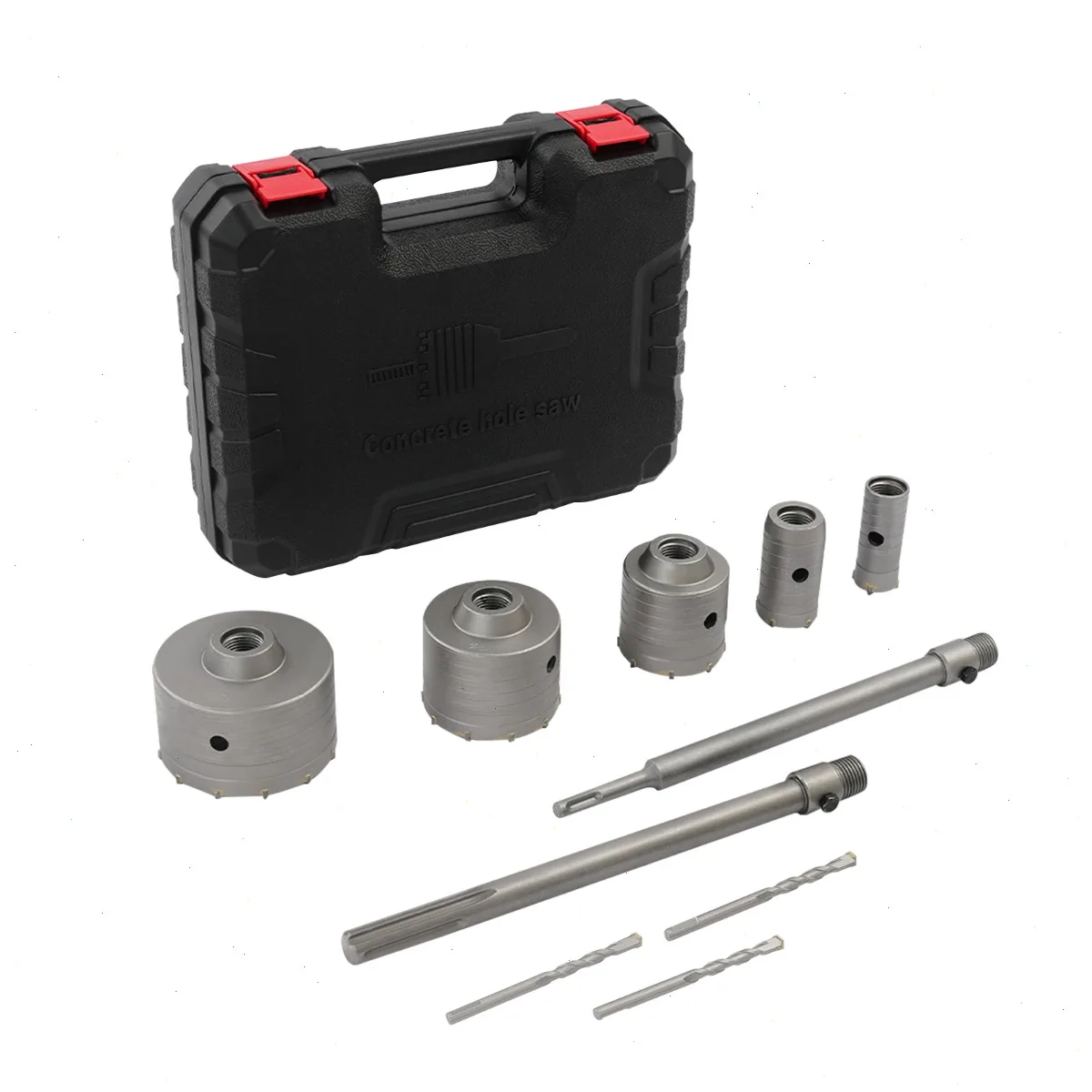 9Pcs 30-100mm Diamond Hole Saw Set Concrete Brick Tile Masonry Drill Bit Hole Cutter Kit
9Pcs 30-100mm Diamond Hole Saw Set Concrete Brick Tile Masonry Drill Bit Hole Cutter Kit