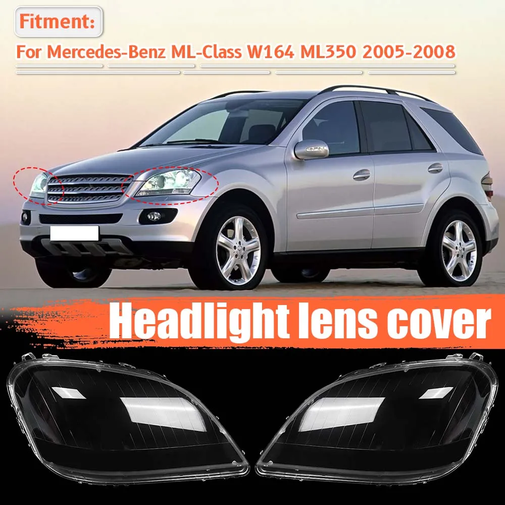 Крышка фары для Mercedes-Benz ML-серии W164 ML350, подходит для моделей 2005-2008 годов, передняя линза фары, сменная деталь крышки фары автомобиля
Крышка фары для Mercedes-Benz ML-серии W164 ML350, подходит для моделей 2005-2008 годов, передняя линза фары, сменная деталь крышки фары автомобиля