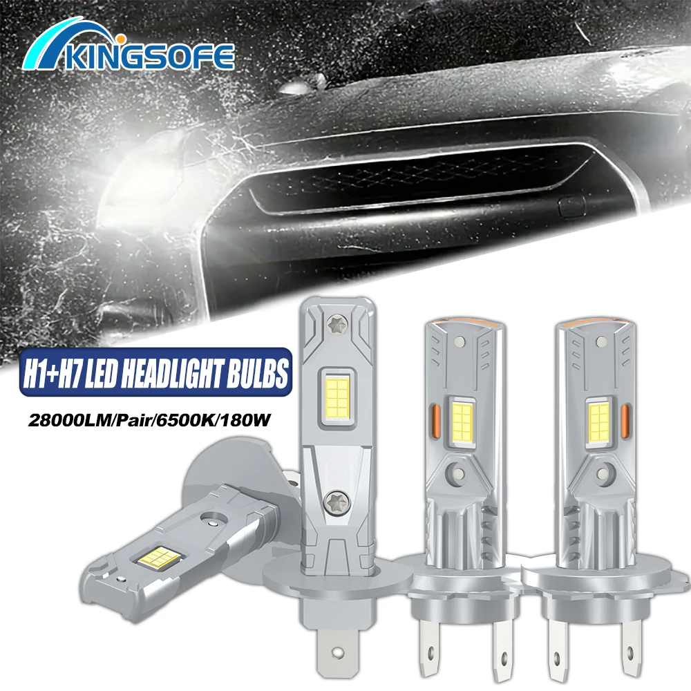 H1 H7 LED Headlight Bulbs 28000LM/pair 6500K White High Low Beam for Motor VehicleMotor Vehicles, 12-24V Aluminum, Without Batte
H1 H7 LED Headlight Bulbs 28000LM/pair 6500K White High Low Beam for Motor VehicleMotor Vehicles, 12-24V Aluminum, Without Batte