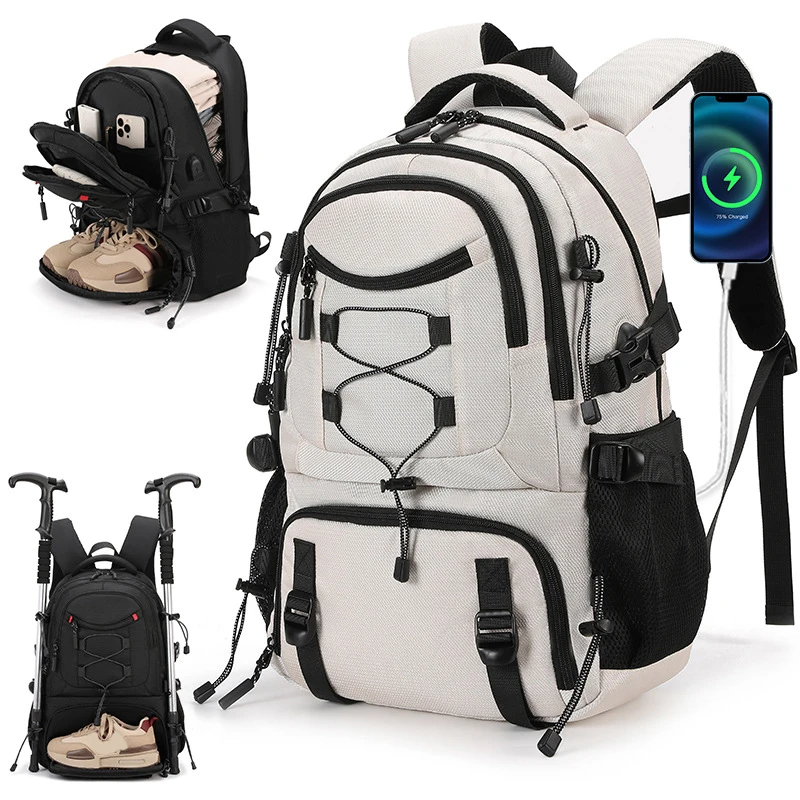 USB Climbing Backpack Travel Laptop Lightweight Rucksack with Shoes Pack Outdoor Camping Hiking Knapsack Sports Gym Schoolbag
USB Climbing Backpack Travel Laptop Lightweight Rucksack with Shoes Pack Outdoor Camping Hiking Knapsack Sports Gym Schoolbag