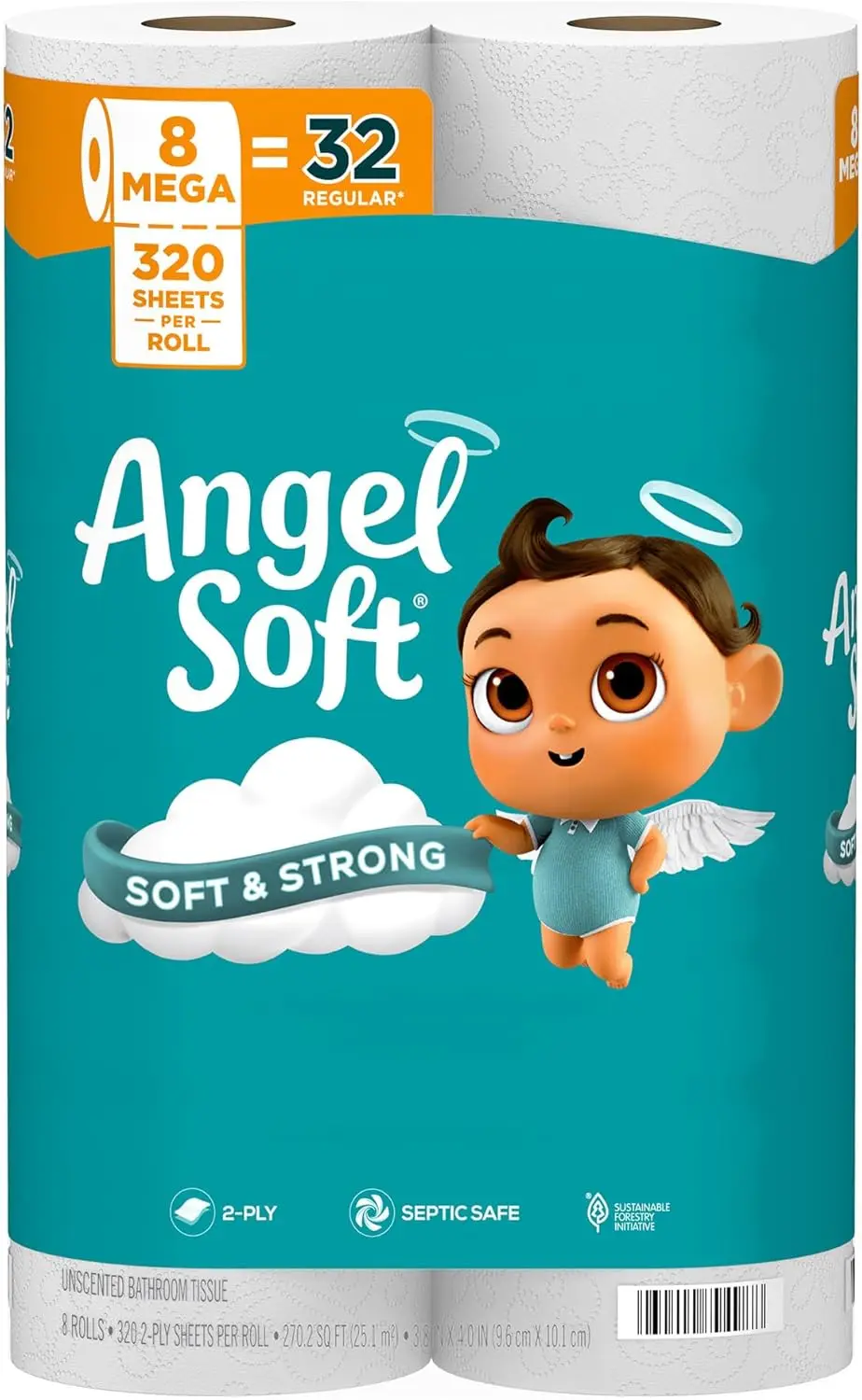 Toilet Paper 8 Mega Rolls = 32 Regular Rolls Soft Strong 2-Ply Toilet Tissue for Home
Toilet Paper 8 Mega Rolls = 32 Regular Rolls Soft Strong 2-Ply Toilet Tissue for Home