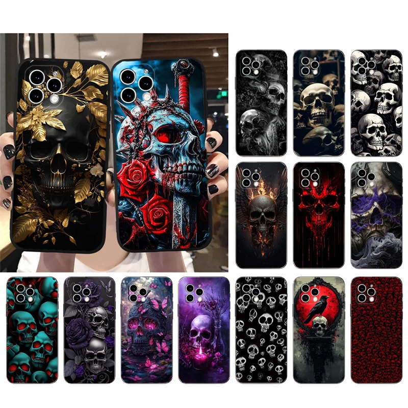 Phone Case Carcasa Funda For iPhone 17 Pro Max Air 16 15 14 13 Pro Max 15 16 Pro 15Plus Skull Case
Phone Case Carcasa Funda For iPhone 17 Pro Max Air 16 15 14 13 Pro Max 15 16 Pro 15Plus Skull Case