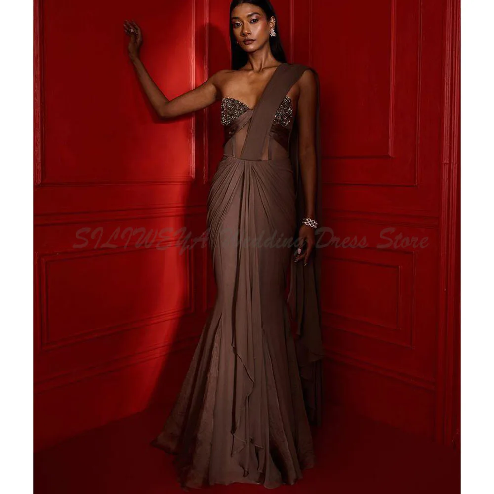 Exquisite Evening Dresses Women Strapless Sleeveless Floor Length Mermaid Sweep Train High Quality Celebrity Prom Female Gowns
Exquisite Evening Dresses Women Strapless Sleeveless Floor Length Mermaid Sweep Train High Quality Celebrity Prom Female Gowns