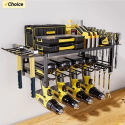 2/4 Layer Hand Power Tool Organizer Rack Wall Mounted Floating Tool Cabinet Electric Drill Holder Heavy Duty for Workshop Garage 2/4 Layer Hand Power Tool Organizer Rack Wall Mounted Floating Tool Cabinet Electric Drill Holder Heavy Duty for Workshop Garage