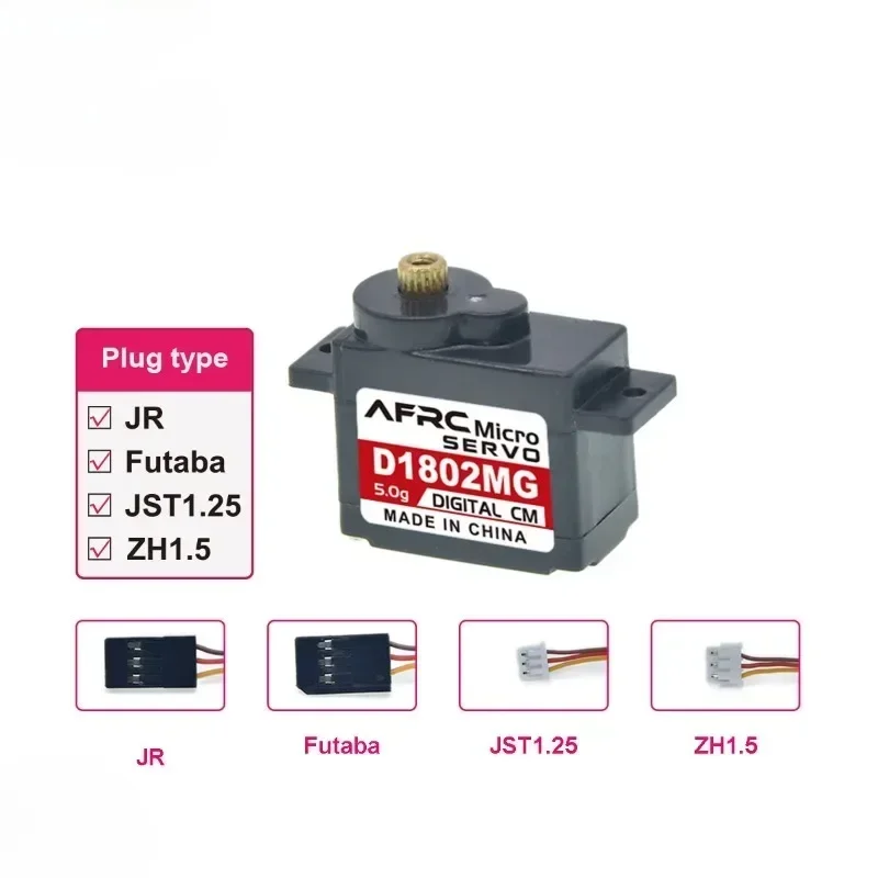 D1802 5g Coreless Motor Plastic Digital Micro Servo 3.7-6V for RC Model Micro Airplane Helicopter Robot DIY Parts
D1802 5g Coreless Motor Plastic Digital Micro Servo 3.7-6V for RC Model Micro Airplane Helicopter Robot DIY Parts