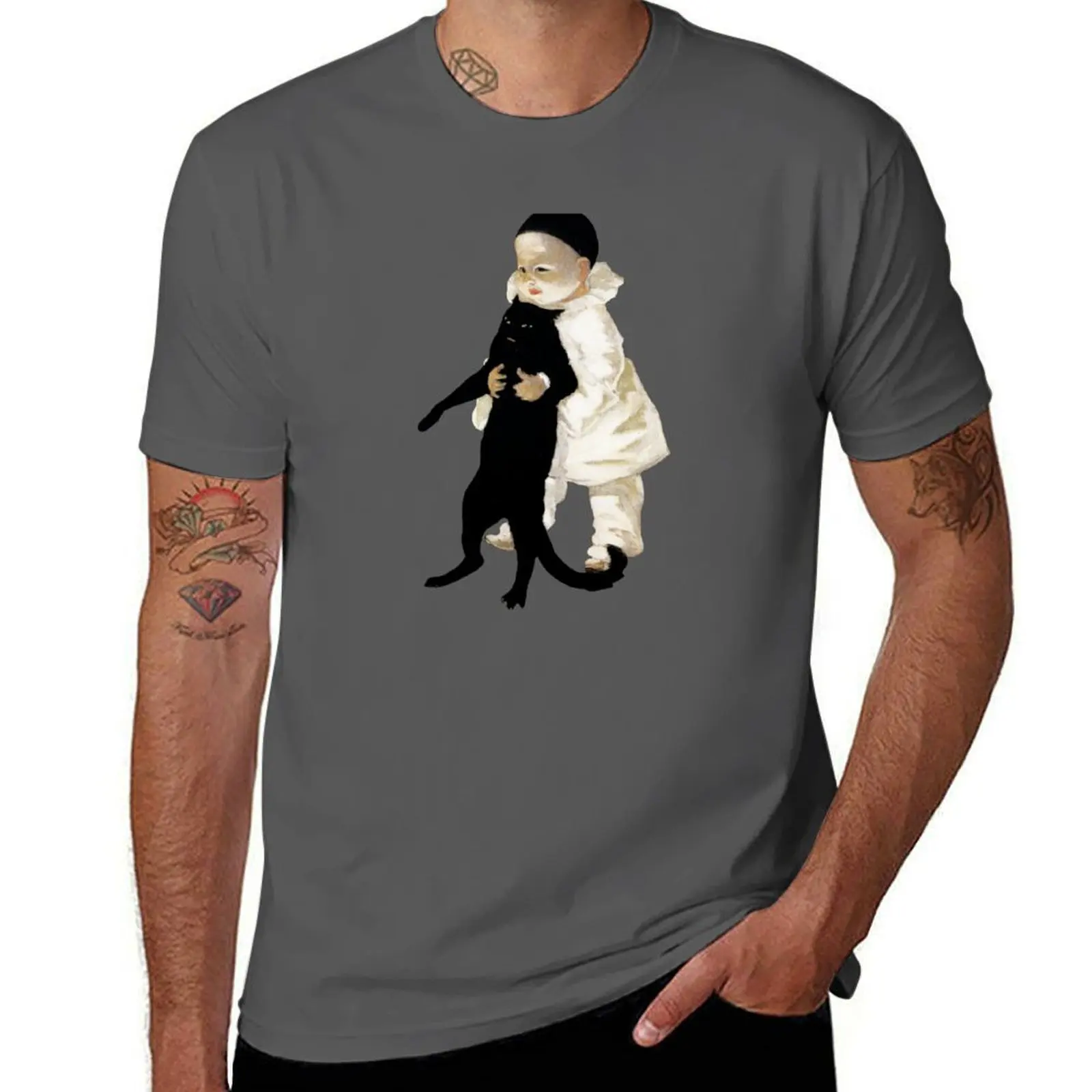 Théophile Steinlen - Pierrot and The Cat T-Shirt Essential Solid Color T-Shirt
Théophile Steinlen - Pierrot and The Cat T-Shirt Essential Solid Color T-Shirt