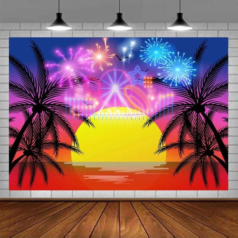 Photography Backdrop Hawaii Neon Glow Cool Boys Banana Tree Sunset Scenery Aldult Wall Decor Background Photo Booth
Photography Backdrop Hawaii Neon Glow Cool Boys Banana Tree Sunset Scenery Aldult Wall Decor Background Photo Booth