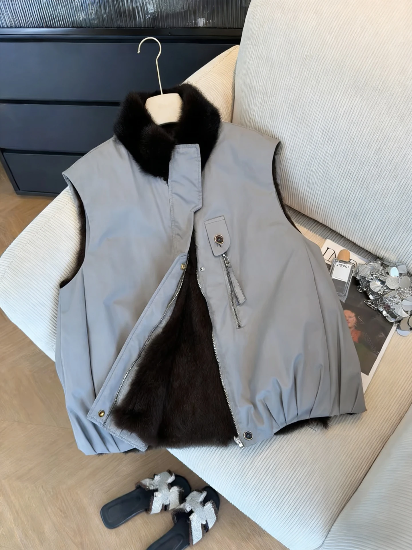 Ретро американский спецодежда с воротником-стойкой, жилет ex Autumn Winter Faion Personali Layering Svel Jaet
Ретро американский спецодежда с воротником-стойкой, жилет ex Autumn Winter Faion Personali Layering Svel Jaet