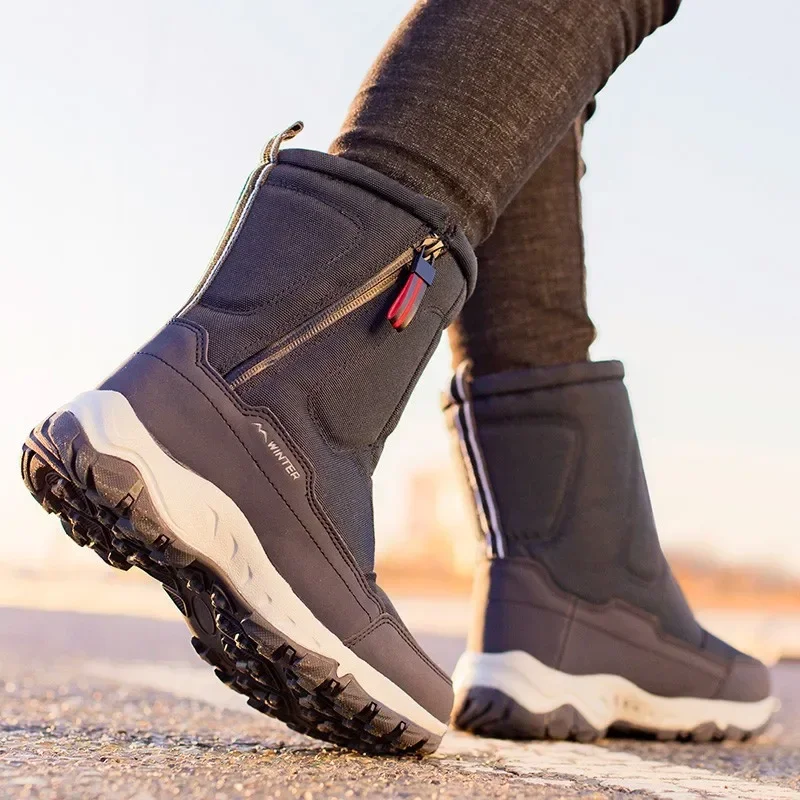 Men Snow Platform Boots Boots Ankle Plush Warm Thicken Winter Shoes Male 2021 New Comfortable Non-slip Outdoor Booties Man Shoe
Men Snow Platform Boots Boots Ankle Plush Warm Thicken Winter Shoes Male 2021 New Comfortable Non-slip Outdoor Booties Man Shoe