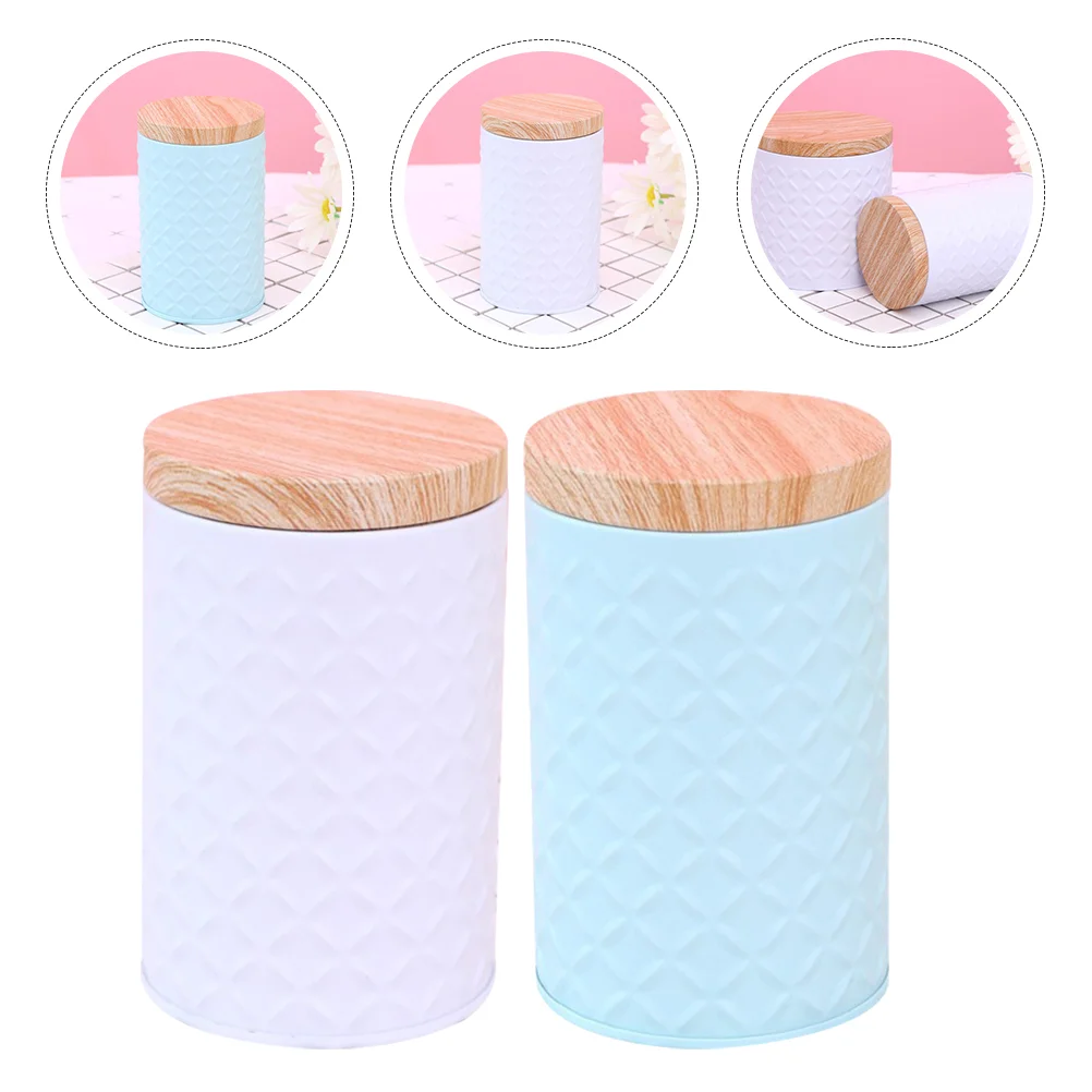 2 Pcs Food Containers Tin Can Candy Storage Iron Tea Canister Household Sealing
2 Pcs Food Containers Tin Can Candy Storage Iron Tea Canister Household Sealing