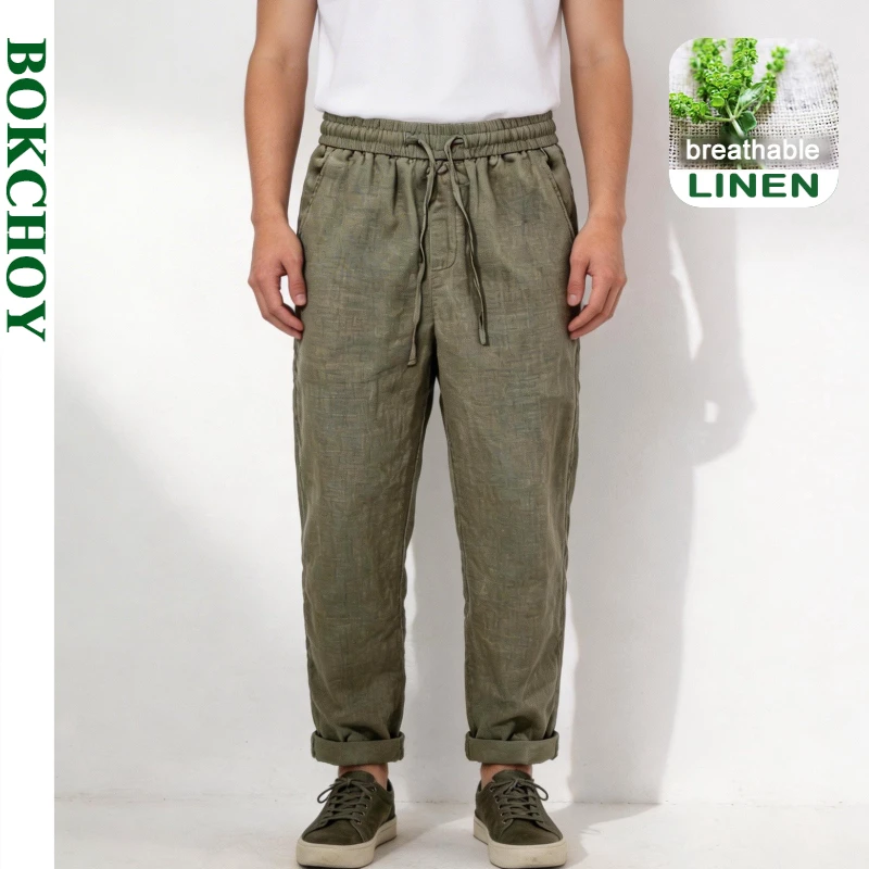 2026 Spring Summer New Pure Linen Thin Breathable Pant for Men Drawstring Casual Straight Male Summer Pants DC506
2026 Spring Summer New Pure Linen Thin Breathable Pant for Men Drawstring Casual Straight Male Summer Pants DC506