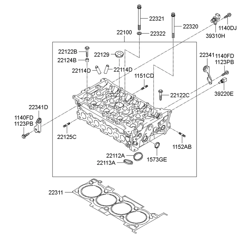 Durable-22311-25211 Car Cylinder Cover Gasket For Hyundai Kia For Hyundai Sonata Kia Forte Rondo 2.4L 2010-2016 2231125211
Durable-22311-25211 Car Cylinder Cover Gasket For Hyundai Kia For Hyundai Sonata Kia Forte Rondo 2.4L 2010-2016 2231125211