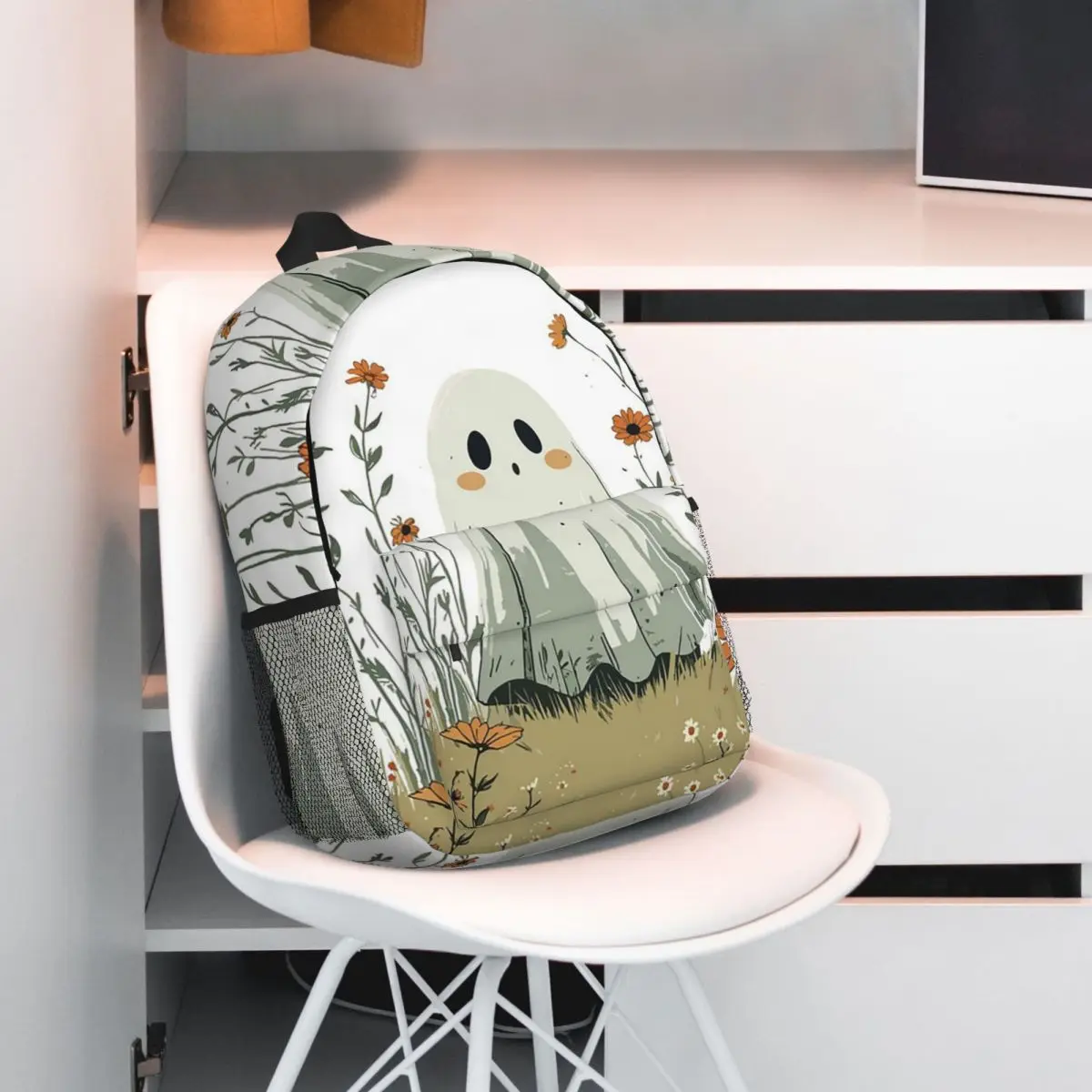 Cute Ghost Surrounded By Wild Flowers Backpack Student BookBag Kids School Bag Computer Shoulder Bags for Boys Girls
Cute Ghost Surrounded By Wild Flowers Backpack Student BookBag Kids School Bag Computer Shoulder Bags for Boys Girls