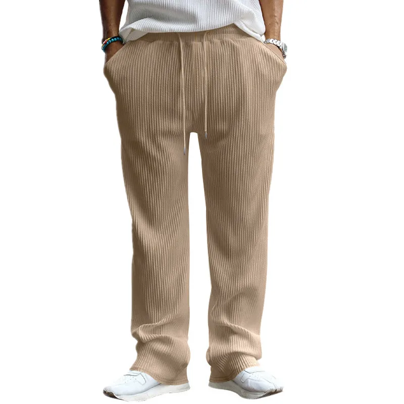 Spring And Autumn Men's Casual Loose Straight Leg Pants With A Hanging Feeling And Striped High Waisted Wide Leg Pants
Spring And Autumn Men's Casual Loose Straight Leg Pants With A Hanging Feeling And Striped High Waisted Wide Leg Pants
