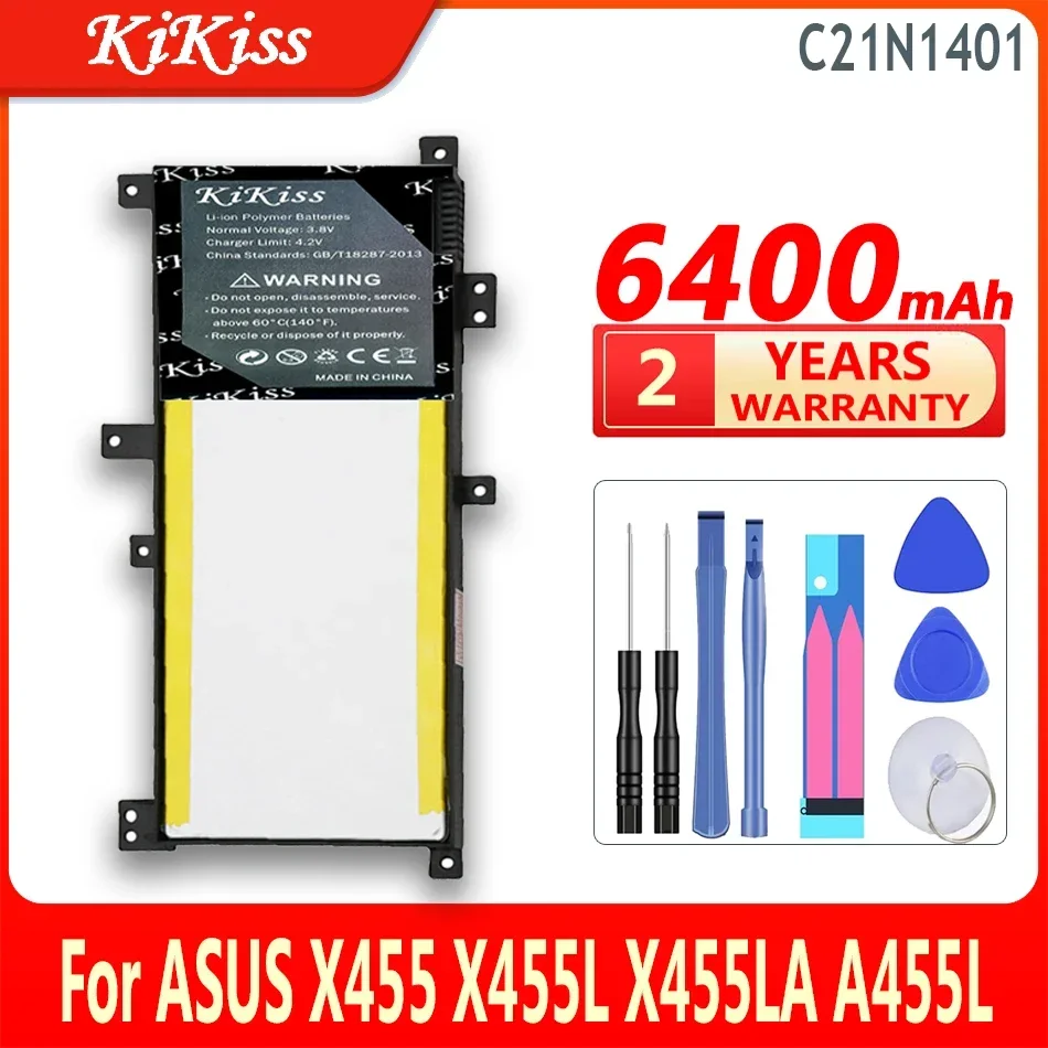 Аккумулятор KiKiss C21N1401 6400 мАч для ASUS X455 X455L X455LA A455L A455LD A455LN F455L X454W X455LD X455DG X455LF X455LF
Аккумулятор KiKiss C21N1401 6400 мАч для ASUS X455 X455L X455LA A455L A455LD A455LN F455L X454W X455LD X455DG X455LF X455LF